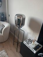 Design vloerlamp zwart met smoke glas, Huis en Inrichting, Lampen | Vloerlampen, Ophalen, Zo goed als nieuw, Glas, 100 tot 150 cm