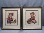 Ingelijste Hummel kruissteek klaar, voltooid handwerk, Ophalen of Verzenden, Zo goed als nieuw, Handborduren, Overige typen