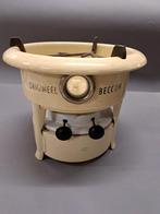 Vintage Becom Petroleumstel - Beige Emaille - 2 Pits, Ophalen of Verzenden