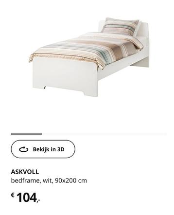 Wit bed ikea