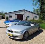 Bmw e46 cabrio 320ci, Zwart, 4 cilinders, Leder, Handgeschakeld