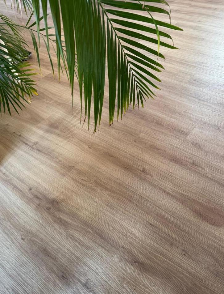 Traditioneel eiken PVC vloer, Huis en Inrichting, Stoffering | Vloerbedekking, Zo goed als nieuw, Overige typen, Beige, 50 tot 75 m²