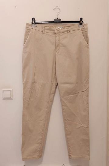 Dames H&M chino lange broek beige maat 46 beschikbaar voor biedingen