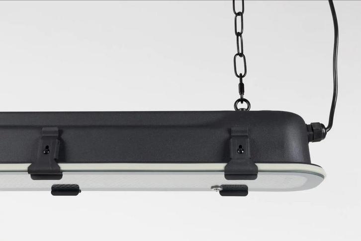 G.T.A. Hanglamp XL Zwart, Huis en Inrichting, Lampen | Hanglampen, Zo goed als nieuw, Minder dan 50 cm, Glas, Metaal, Ophalen
