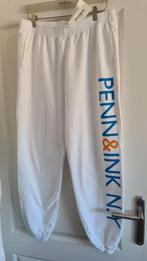 Nieuwe joggingbroek XL Penn&Ink N.Y. wit witte opdruk, Penn&ink N.Y., Wit, Maat 46/48 (XL) of groter, Nieuw