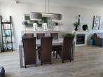 Eetkamer tafel + 6 stoelen, Ophalen, Gebruikt, Grenen, 4 tot 6 stoelen