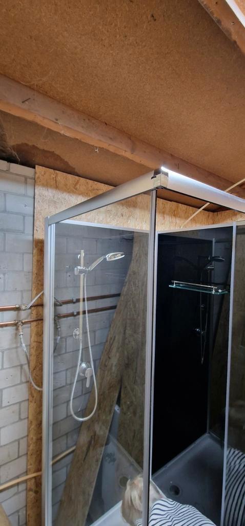 Vrijstaande douchecabine 90x90, Huis en Inrichting, Badkamer | Complete badkamers, Zo goed als nieuw, Ophalen