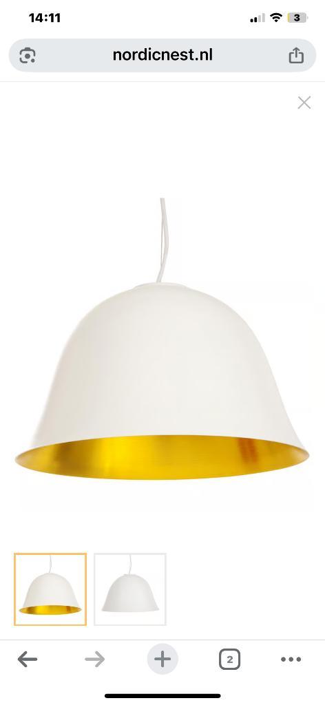 Hanglamp Cloche Two Norr11, Huis en Inrichting, Lampen | Hanglampen, Nieuw, Minder dan 50 cm, Metaal, Ophalen of Verzenden