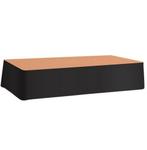 Tafelrok zwart ongeplooid nieuw!, Ophalen, Nieuw