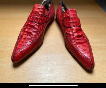 Rode python monks instappers Cesare Paciotti 8 42 42,5 dandy beschikbaar voor biedingen