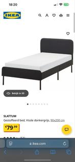 Ikea bad and mattress, Huis en Inrichting, 90 cm, Eenpersoons, Wit, Ophalen of Verzenden