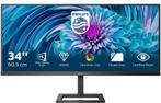🌟 Philips 345E2AE/00 – 34” Ultrawide IPS QHD 🌟, Computers en Software, Monitoren, Philips E line, ., Hoofdtelefoonaansluiting