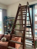 Massief houten schilderstrap, Doe-het-zelf en Verbouw, Ladders en Trappen, Ophalen, Zo goed als nieuw, 2 tot 4 meter