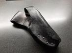 Nederlands  Politie Holster (  SICKINGER ) zwart leer., Ophalen of Verzenden, Landmacht, Nederland, Embleem of Badge