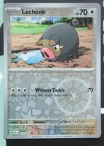 Pokemon - Lechonk (PAF 071) Reverse holo.., Hobby en Vrije tijd, Ophalen of Verzenden, Nieuw, Losse kaart, Foil