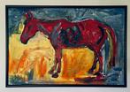 Groot orgineel kunstwerk Peter Klashorst “My Horse”, Ophalen of Verzenden