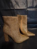Jeeini: Sprankelende Goudkleurige Enkellaarsjes met Glitter, Anneonline, Zuidwal 11, Overige kleuren, Shop@wesell4u.nl