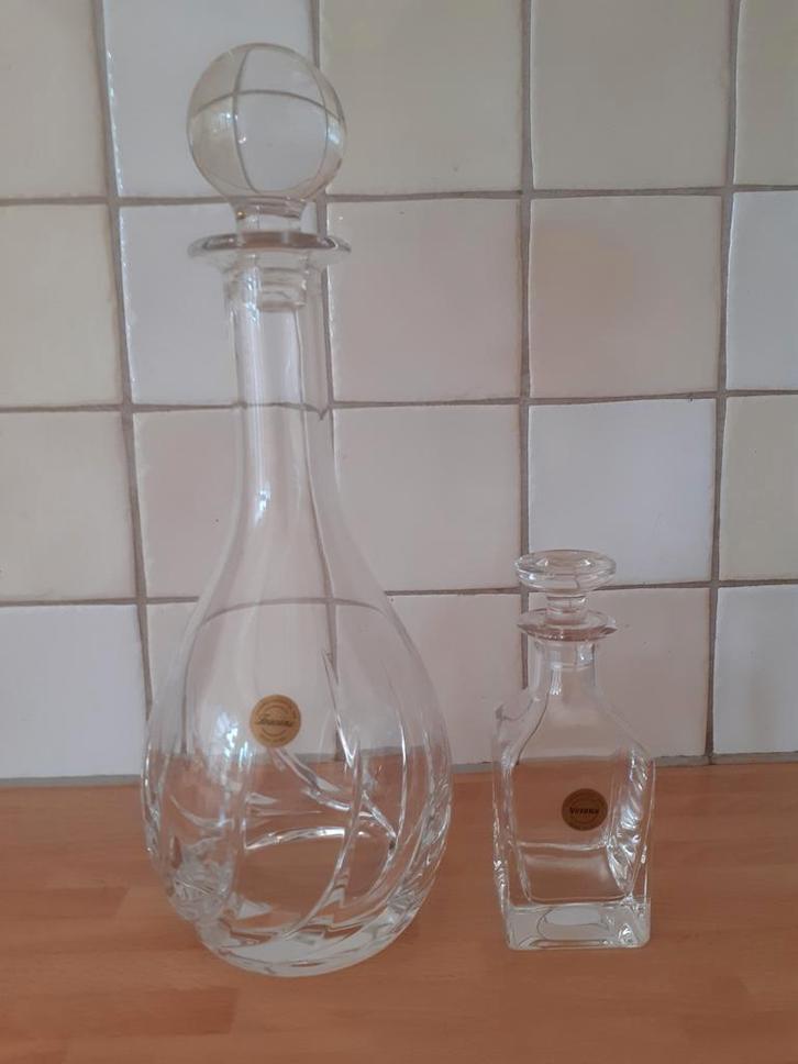 Kristallen karaf Toscane en Verona, Verzamelen, Porselein, Kristal en Bestek, Zo goed als nieuw, Overige typen, Kristal, Ophalen of Verzenden