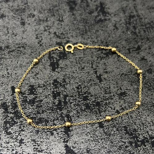 14 karaat gouden armband balletjes schakel, Sieraden, Tassen en Uiterlijk, Armbanden, Nieuw, Goud, Ophalen of Verzenden