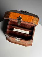 Lederen Desk organizer letter box, Ophalen of Verzenden, Zo goed als nieuw, Minder dan 50 cm