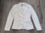 H&M linnen blazer. Maat 36., Kleding | Dames, H&M, Wit, Ophalen of Verzenden, Zo goed als nieuw