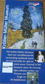 folder van het Kröller - Müller museum - 2001, Ophalen of Verzenden, Zo goed als nieuw, Folder