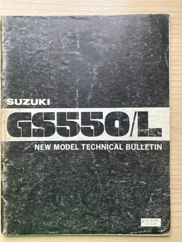 Suzuki GS550/L 1980 New Model Technical Bulletin beschikbaar voor biedingen