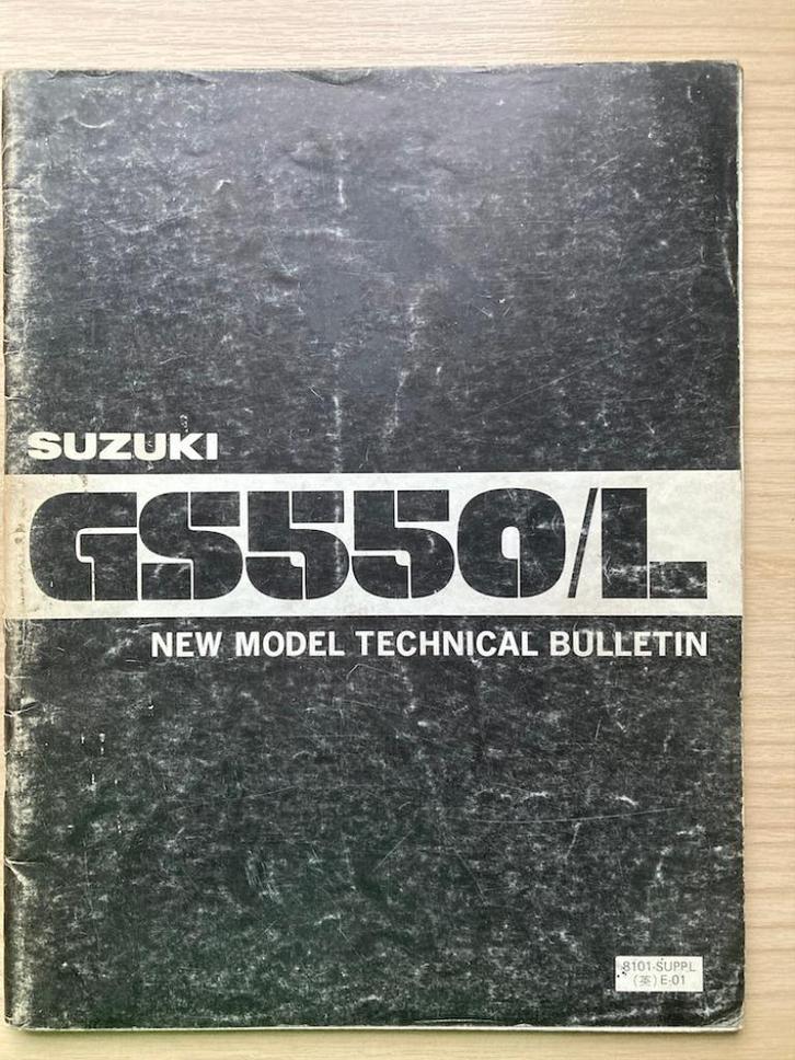 Suzuki GS550/L 1980 New Model Technical Bulletin, Motoren, Handleidingen en Instructieboekjes, Suzuki, Verzenden
