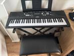 Yamaha EZ-220 keyboard met stand, pianokruk en sustain pedal, Muziek en Instrumenten, Keyboards, Ophalen, 61 toetsen, Yamaha, Zo goed als nieuw
