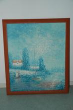 SCHILDERIJ ZEILBOOT RIVIER, Ophalen