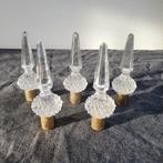 3 x pinakels druppels pegels onderdelen kroonluchter, Ophalen of Verzenden, Gebruikt, Glas