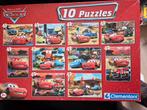 Puzzel 10 in 1, McQueen,  cars, Ophalen of Verzenden, Minder dan 500 stukjes, Zo goed als nieuw