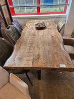 Eettafel boomstam 1.60x0.90cm. 7 maanden oud., Huis en Inrichting, Tafels | Eettafels, Zo goed als nieuw, Vijf personen of meer