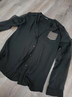Zwarte blouse met gouden details maat L, Kleding | Dames, Blouses en Tunieken, Maat 42/44 (L), Ophalen of Verzenden, Zo goed als nieuw