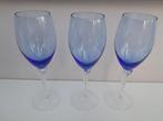 3 wijn glazen, Huis en Inrichting, Keuken | Servies, Ophalen of Verzenden, Nieuw, Glas, Glas of Glazen
