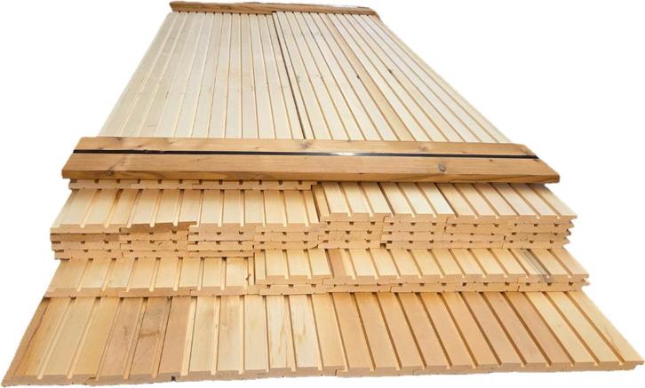 17.5 m2 triple rhombus  - Ayous hout  - nr: TP56, Tuin en Terras, Palen, Balken en Planken, Nieuw, Planken, 250 cm of meer, Ophalen