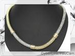 16612-1 Ontdek Ons 14K Bicolor Popcorn Collier Met Tricolor, Ophalen of Verzenden, Zo goed als nieuw, Goud, Goud