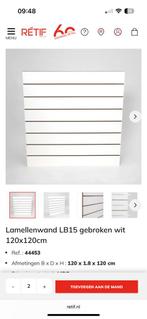 Lamellenwand slatwall van Retif winkelinrichting, Huis en Inrichting, Ophalen, Gebruikt, 25 tot 50 cm, Minder dan 150 cm