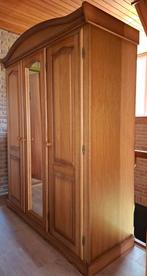 Houten kledingkast met spiegeldeur, Ophalen, Gebruikt, 200 cm of meer, 150 tot 200 cm