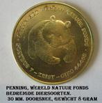 Wereld Natuur Fonds, dubbele penning bedreigde diersoorten, Ophalen of Verzenden, Overige materialen, Nederland