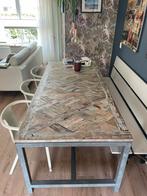 Houten tafel, Huis en Inrichting, Ophalen, Gebruikt, 50 tot 100 cm, Vijf personen of meer
