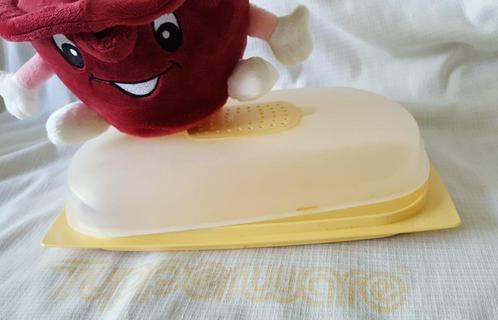 Tup. adv. 23: kaasdoos kaasstolp CheeSmart groot laag, Huis en Inrichting, Keuken | Tupperware, Gebruikt, Overige typen, Ophalen of Verzenden