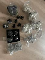 Kerstballen zwart en zilver, Diversen, Kerst, Ophalen, Gebruikt