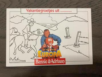 2 zeldzame postkaarten - Bassie en Adriaan in Europa - CNR beschikbaar voor biedingen