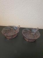 Bol glaasjes gekleurd glas paars, Antiek en Kunst, Ophalen