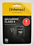 Intenso micro SD kaart 8GB nieuw, Nieuw, SD, Intenso, Ophalen of Verzenden