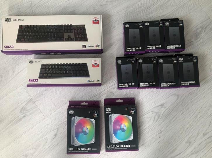 Toetsenbord keyboard coolermaster sickleflow fans, Computers en Software, Toetsenborden, Nieuw, Ophalen of Verzenden