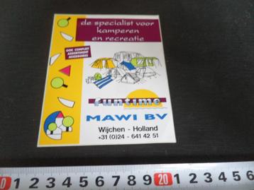 sticker wijchen mawi bv specialist voor kamperen en recreati beschikbaar voor biedingen