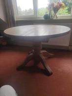 Ronde Bolpoot Eettafel Massief Eiken, Huis en Inrichting, Ophalen, Gebruikt, Klassiek, 100 tot 150 cm
