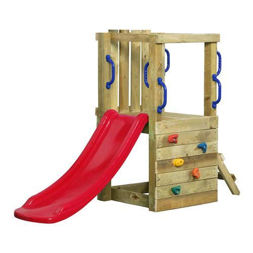 Houten speeltoestel 2-5 jr, Kinderen en Baby's, Speelgoed | Buiten | Speeltoestellen, Zo goed als nieuw, Glijbaan, Ophalen